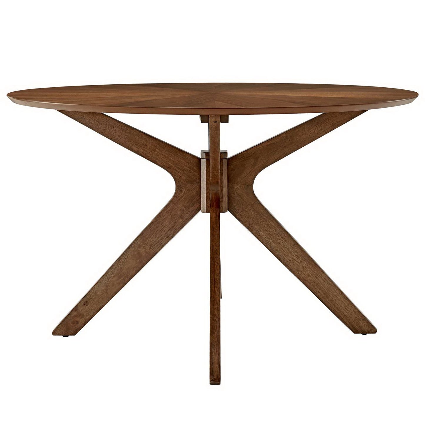 Modway - Crossroads 47" Round Wood Dining Table by Modway  Bar and Dining Bar and Dining Tables Brown - EEI-3847-WAL
