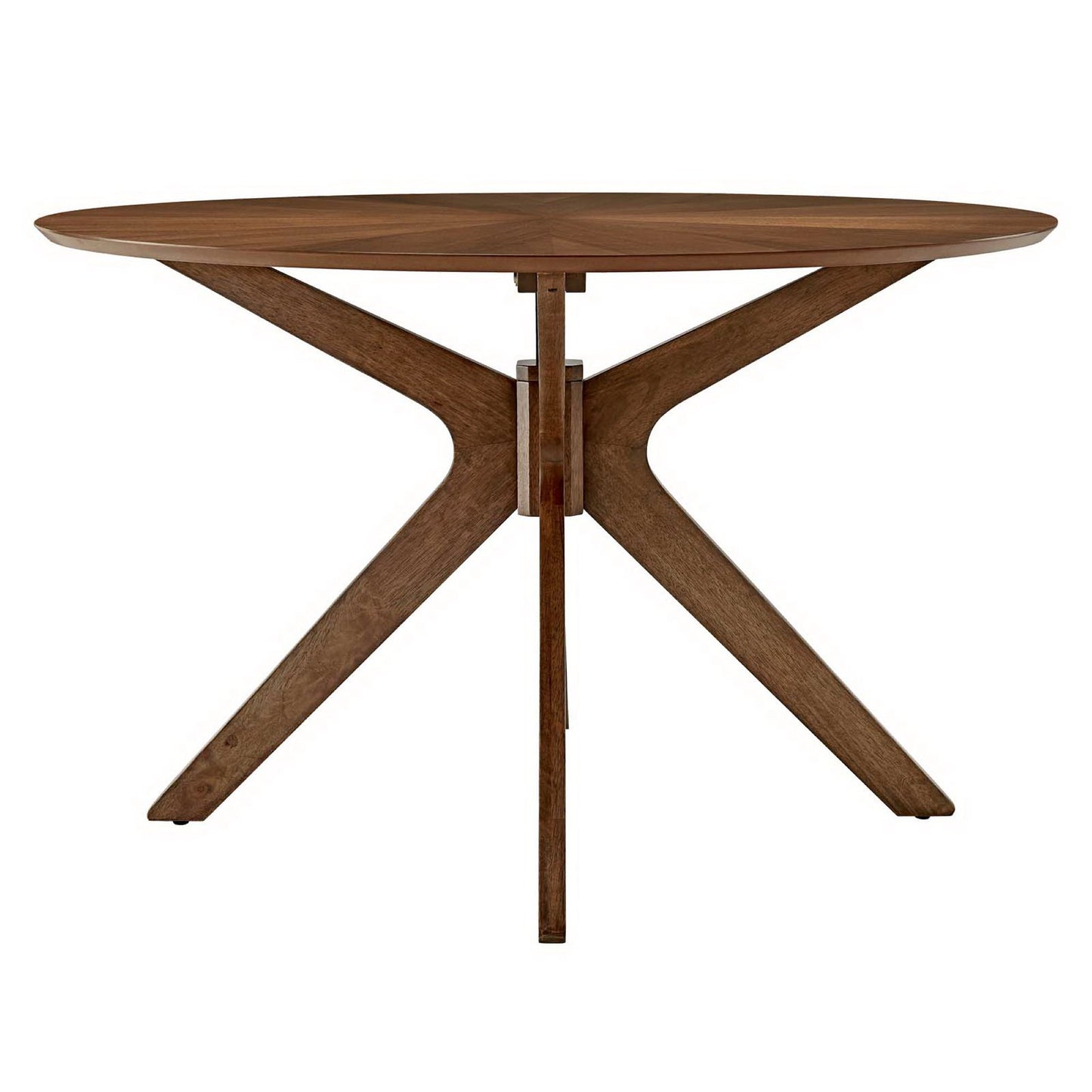 Modway - Crossroads 47" Round Wood Dining Table by Modway  Bar and Dining Bar and Dining Tables Brown - EEI-3847-WAL