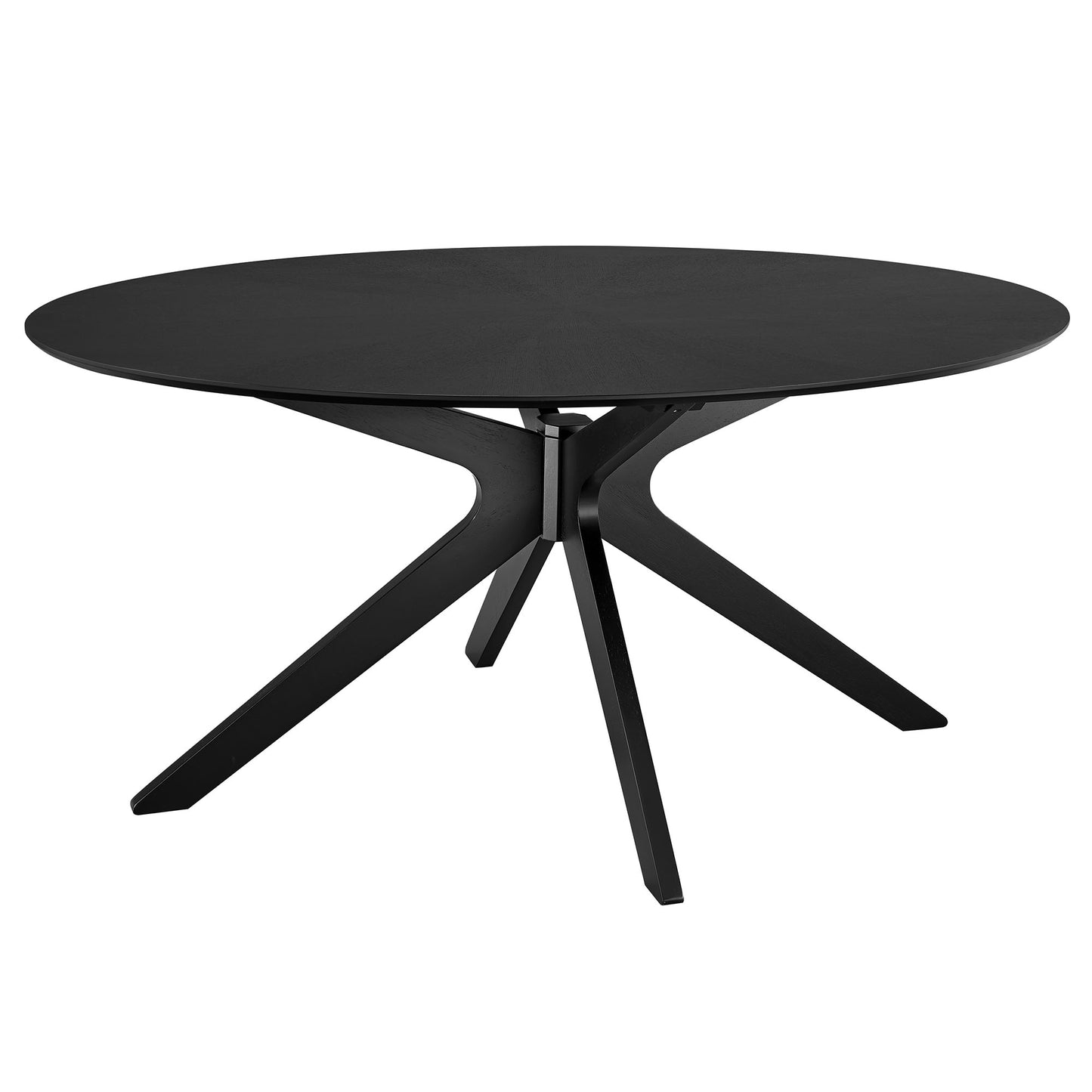 Modway - Crossroads 63" Oval Wood Dining Table by Modway  Bar and Dining Bar and Dining Tables Black - EEI-3848-BLK