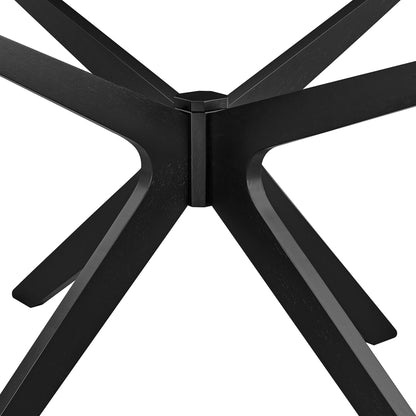 Modway - Crossroads 63" Oval Wood Dining Table by Modway  Bar and Dining Bar and Dining Tables Black - EEI-3848-BLK