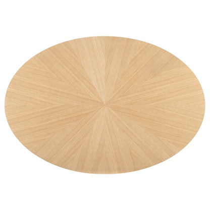 Modway - Crossroads 63" Oval Wood Dining Table by Modway  Bar and Dining Bar and Dining Tables Brown - EEI-3848-OAK