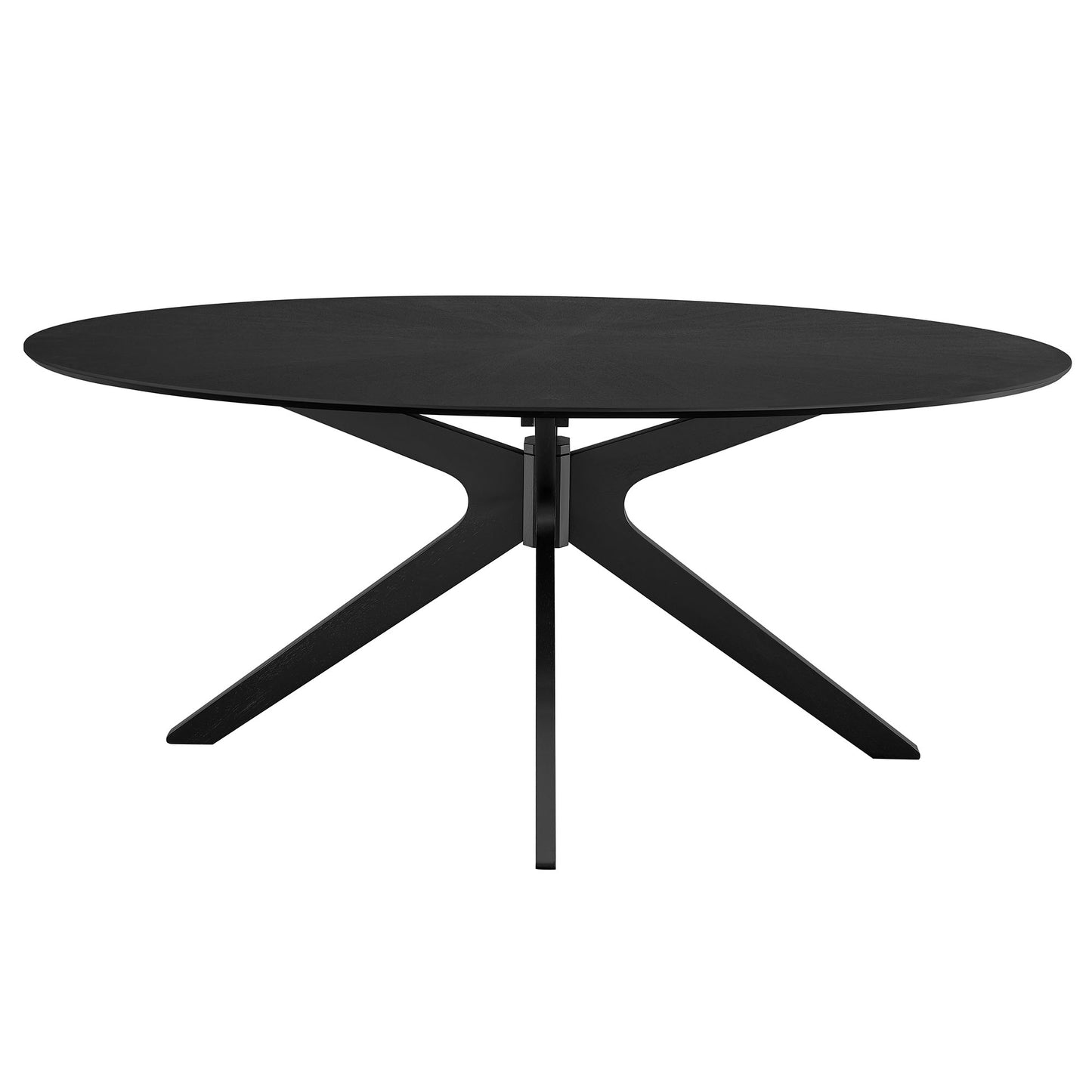Modway - Crossroads 71" Oval Wood Dining Table by Modway  Bar and Dining Bar and Dining Tables Black - EEI-3849-BLK