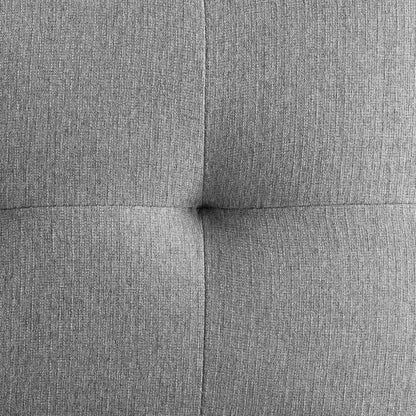 Modway - Privy Black Stainless Steel Upholstered Fabric Counter Stool by Modway  Bar and Dining Bar and Counter Stools Gray - EEI-3854-BLK-LGR