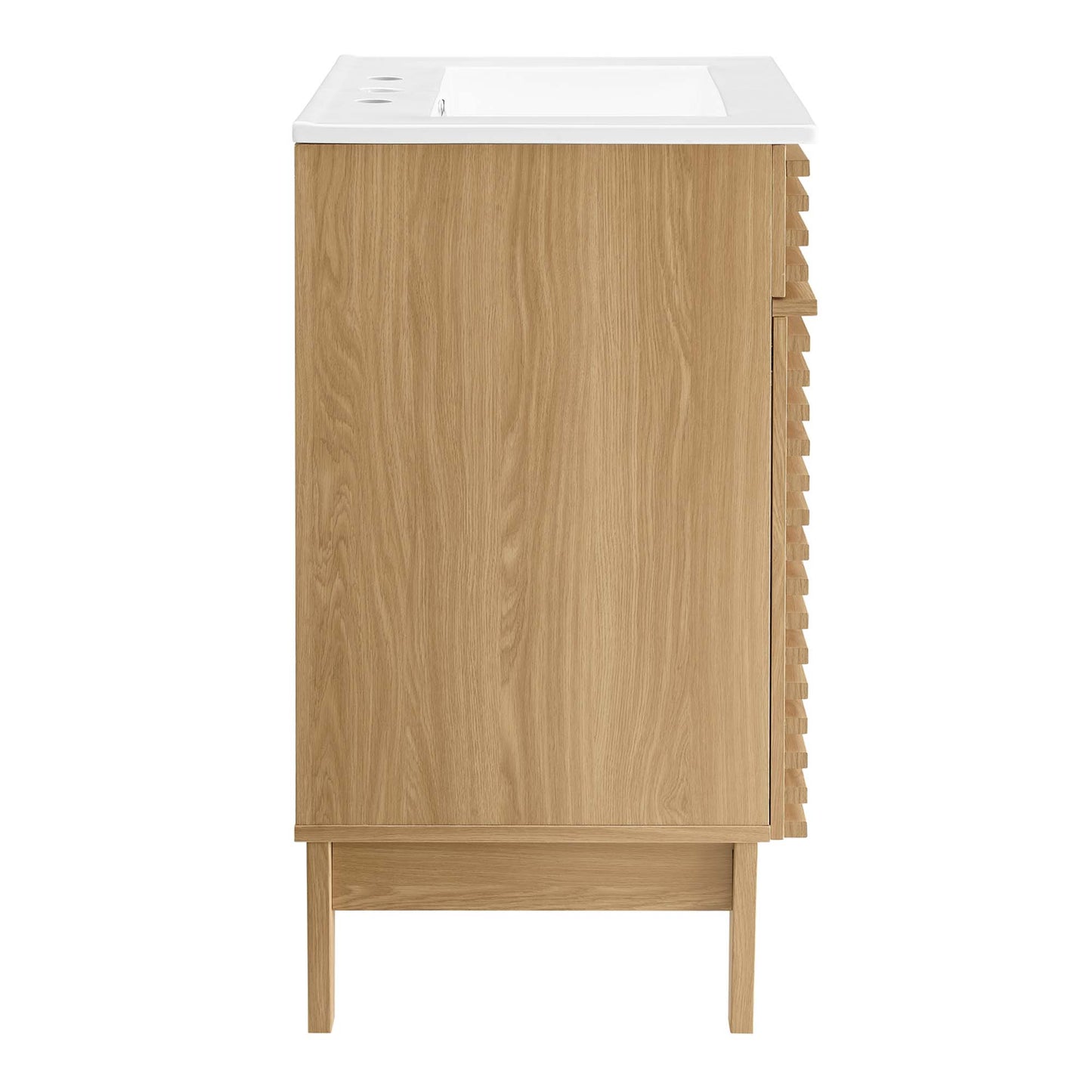 Modway - Render 24" Bathroom Vanity by Modway  Bathroom Vanities White - EEI-3860-OAK-WHI