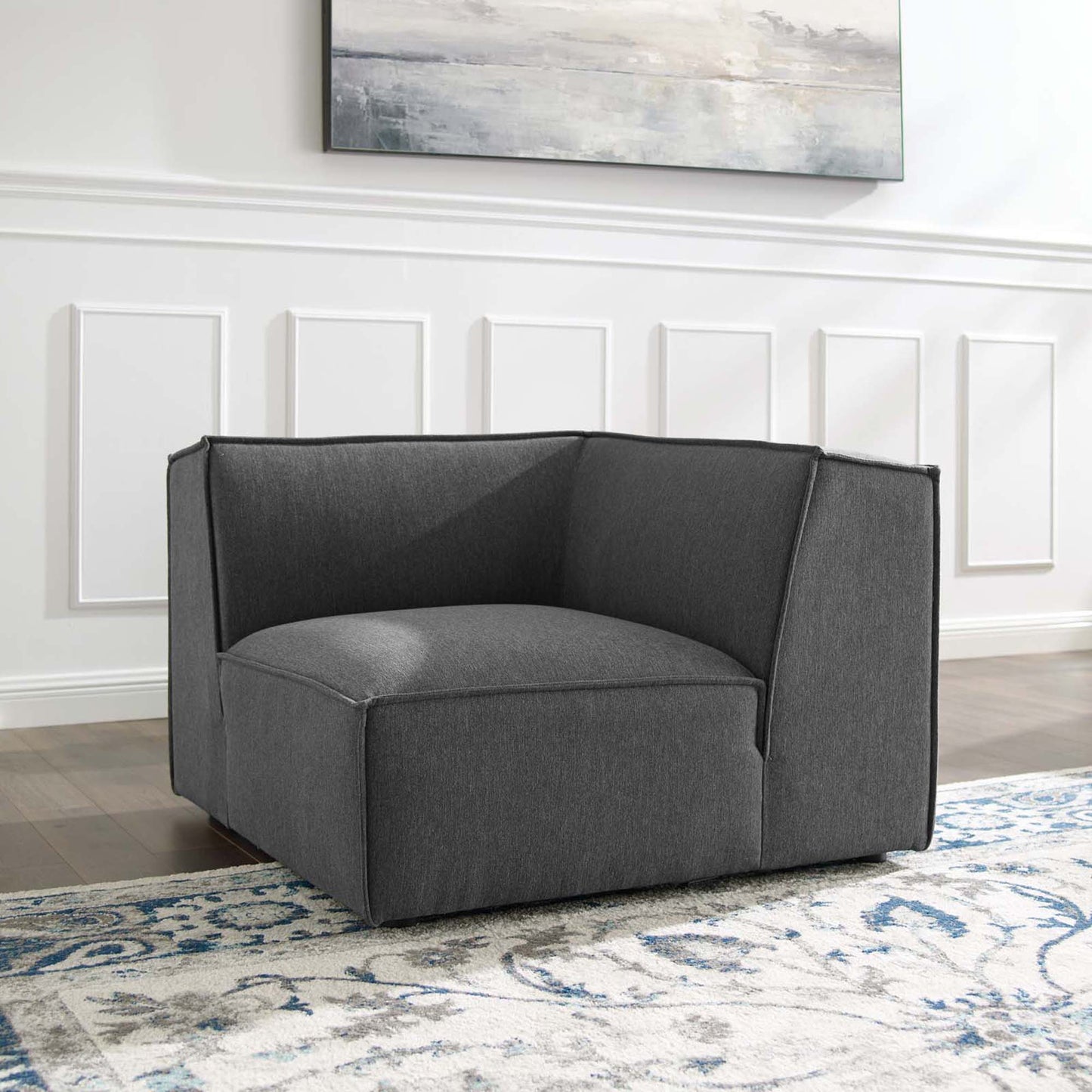 Modway - Restore Sectional Sofa Corner Chair by Modway  Living Room Sofas and Armchairs Gray - EEI-3871-CHA
