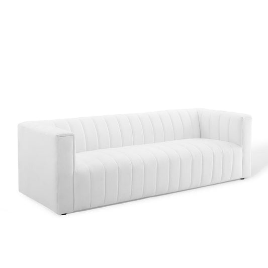 Modway Outlet Reflection Channel Tufted Upholstered Fabric Sofa by Modway  Living Room Furniture White - EEI-3881-WHI