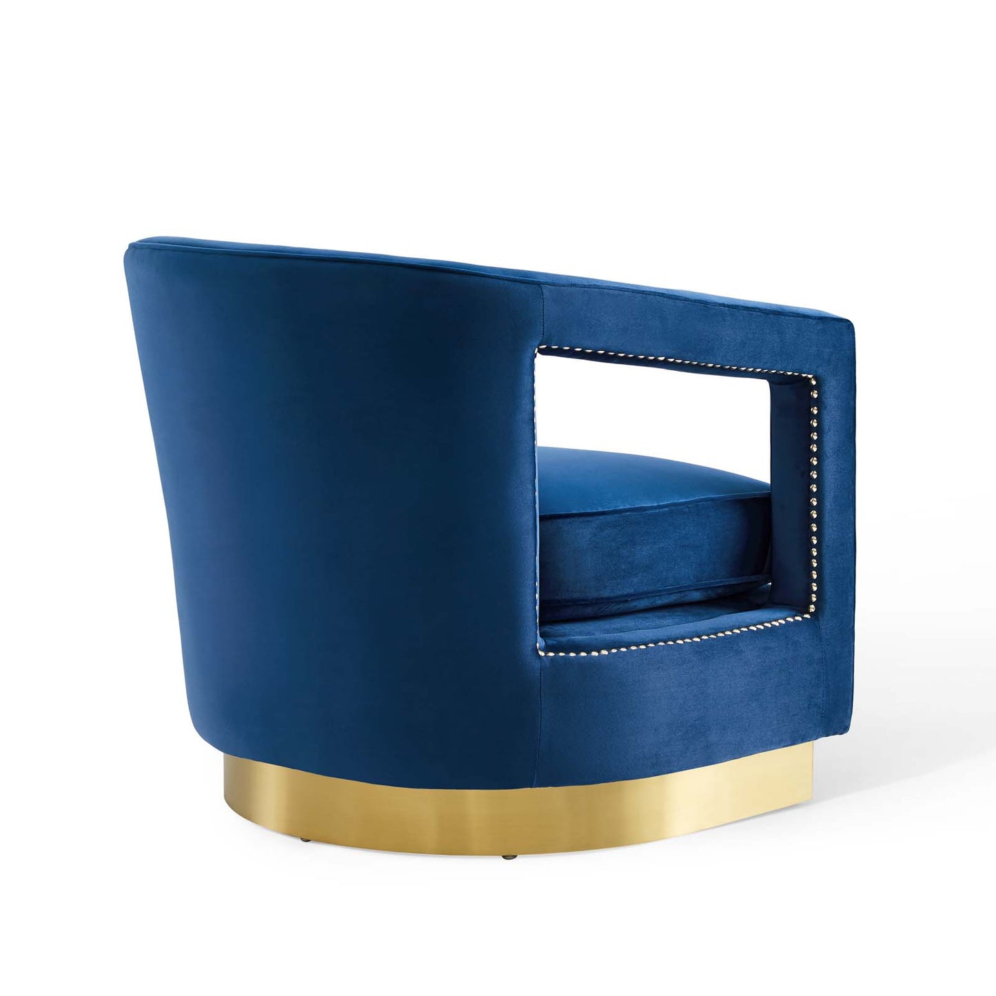 Modway Outlet Frolick Performance Velvet Armchair by Modway  Living Room Furniture Navy - EEI-3888-NAV