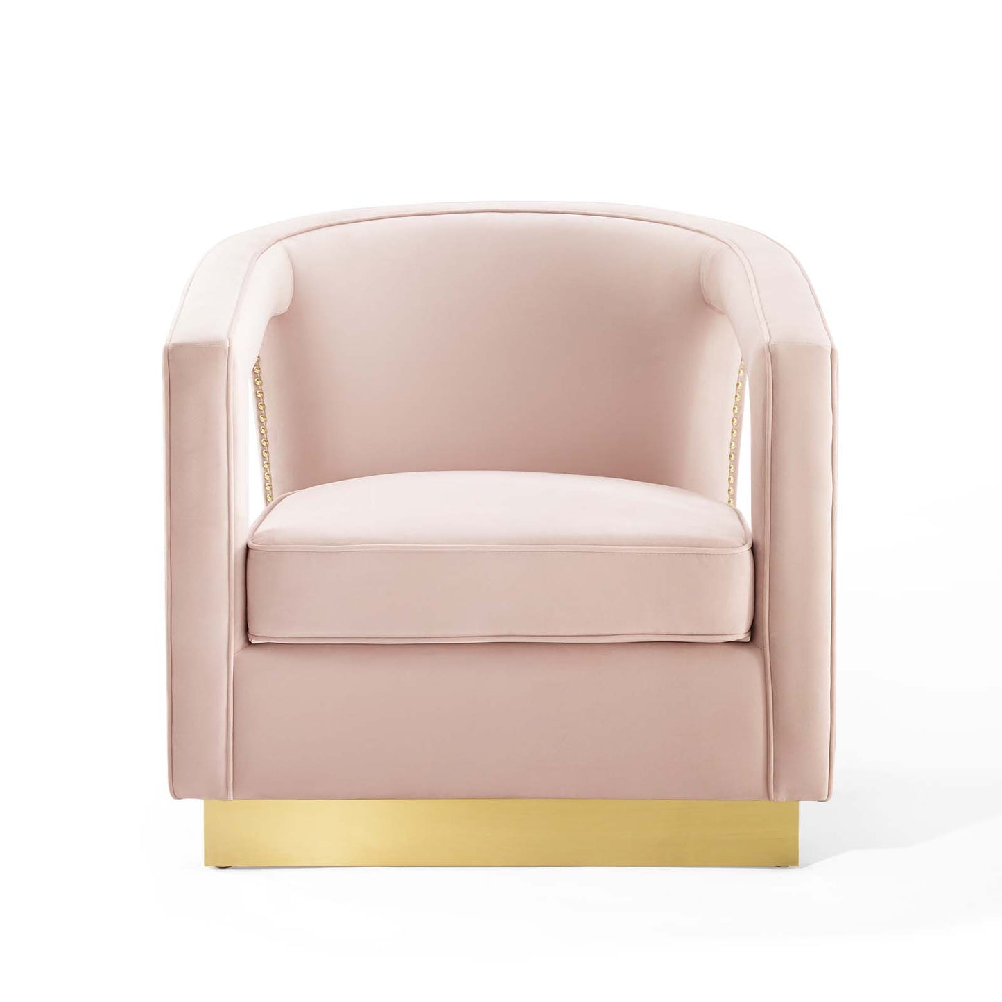 Modway Outlet Frolick Performance Velvet Armchair by Modway  Living Room Furniture Pink - EEI-3888-PNK