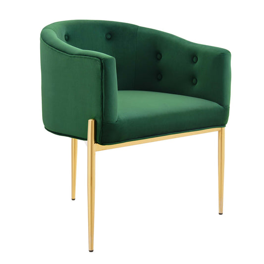 Modway Outlet Savour Tufted Performance Velvet Accent Chair by Modway  Living Room Furniture Emerald - EEI-3903-EME