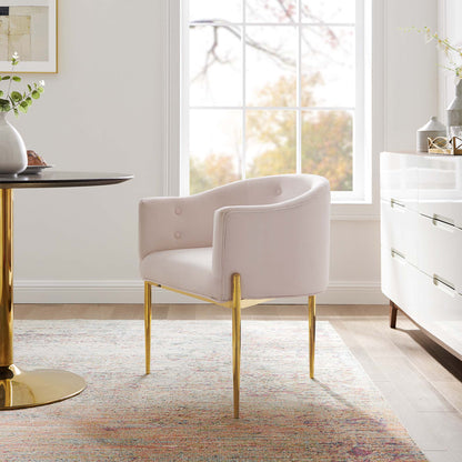 Modway Outlet Savour Tufted Performance Velvet Accent Chair by Modway  Living Room Furniture Pink - EEI-3903-PNK