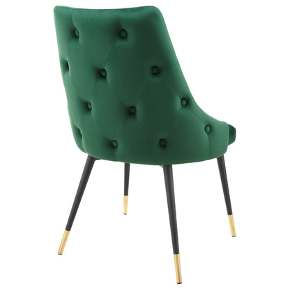 Modway Outlet Adorn Tufted Performance Velvet Dining Side Chair by Modway  Bar and Dining Furniture Green - EEI-3907-GRN