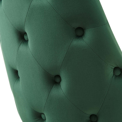 Modway Outlet Adorn Tufted Performance Velvet Dining Side Chair by Modway  Bar and Dining Furniture Green - EEI-3907-GRN