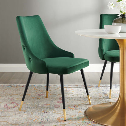 Modway Outlet Adorn Tufted Performance Velvet Dining Side Chair by Modway  Bar and Dining Furniture Green - EEI-3907-GRN