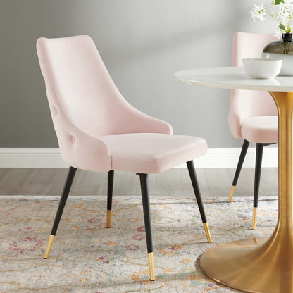 Modway Outlet Adorn Tufted Performance Velvet Dining Side Chair by Modway  Bar and Dining Furniture Pink - EEI-3907-PNK