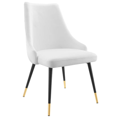 Modway Outlet Adorn Tufted Performance Velvet Dining Side Chair by Modway  Bar and Dining Furniture White - EEI-3907-WHI