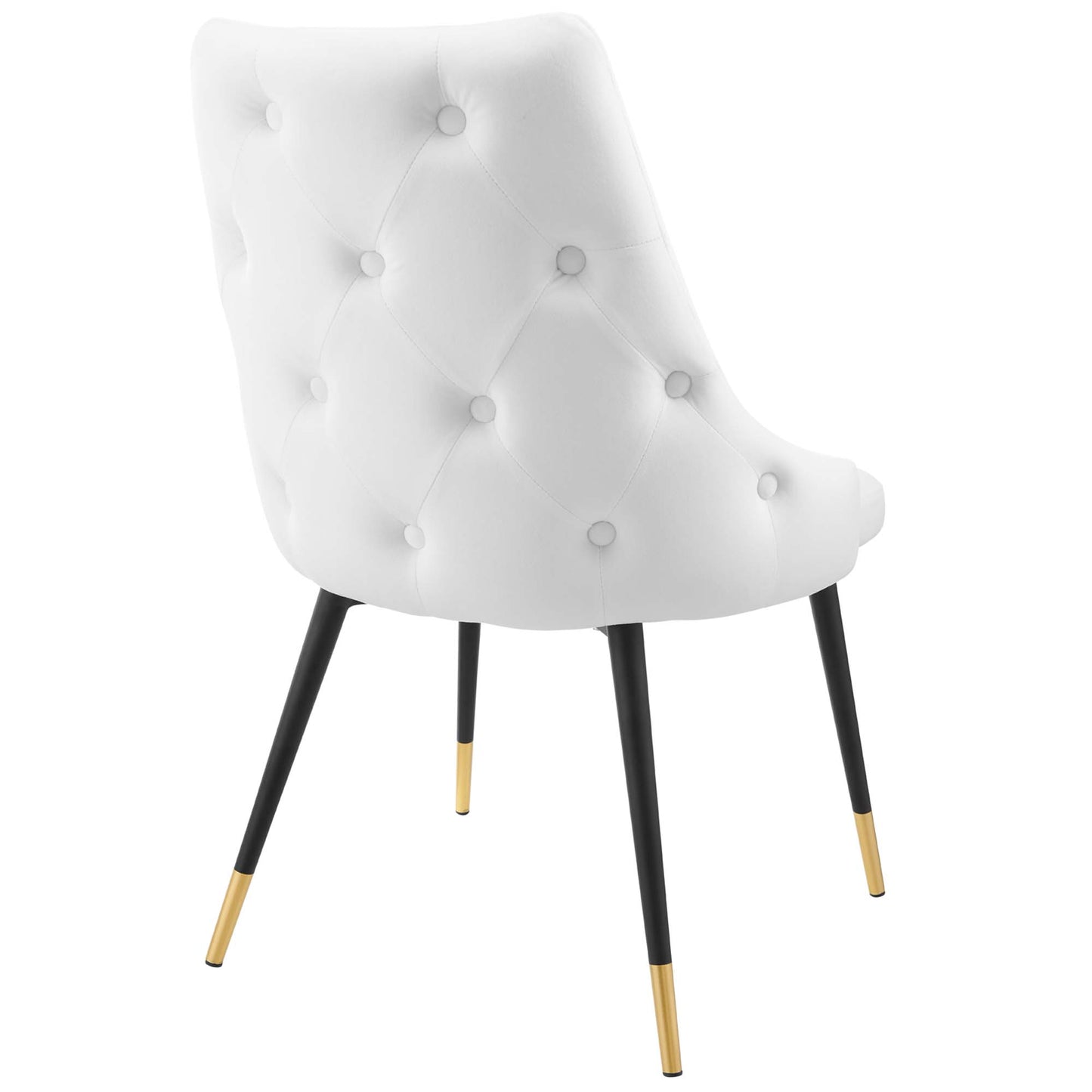 Modway Outlet Adorn Tufted Performance Velvet Dining Side Chair by Modway  Bar and Dining Furniture White - EEI-3907-WHI