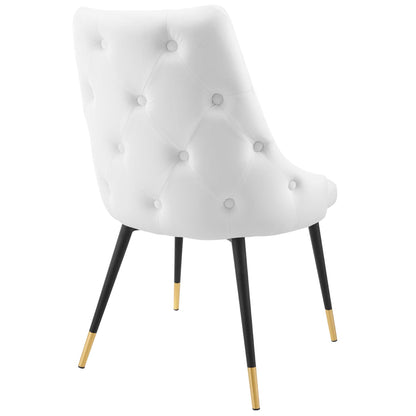 Modway Outlet Adorn Tufted Performance Velvet Dining Side Chair by Modway  Bar and Dining Furniture White - EEI-3907-WHI