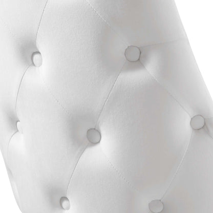 Modway Outlet Adorn Tufted Performance Velvet Dining Side Chair by Modway  Bar and Dining Furniture White - EEI-3907-WHI