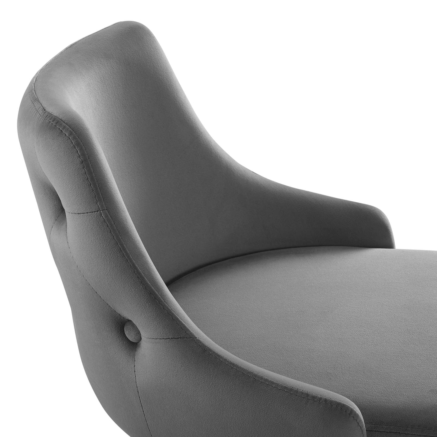 Modway Outlet Adorn Performance Velvet Bar Stool by Modway  Bar and Dining Furniture Gray - EEI-3909-GRY