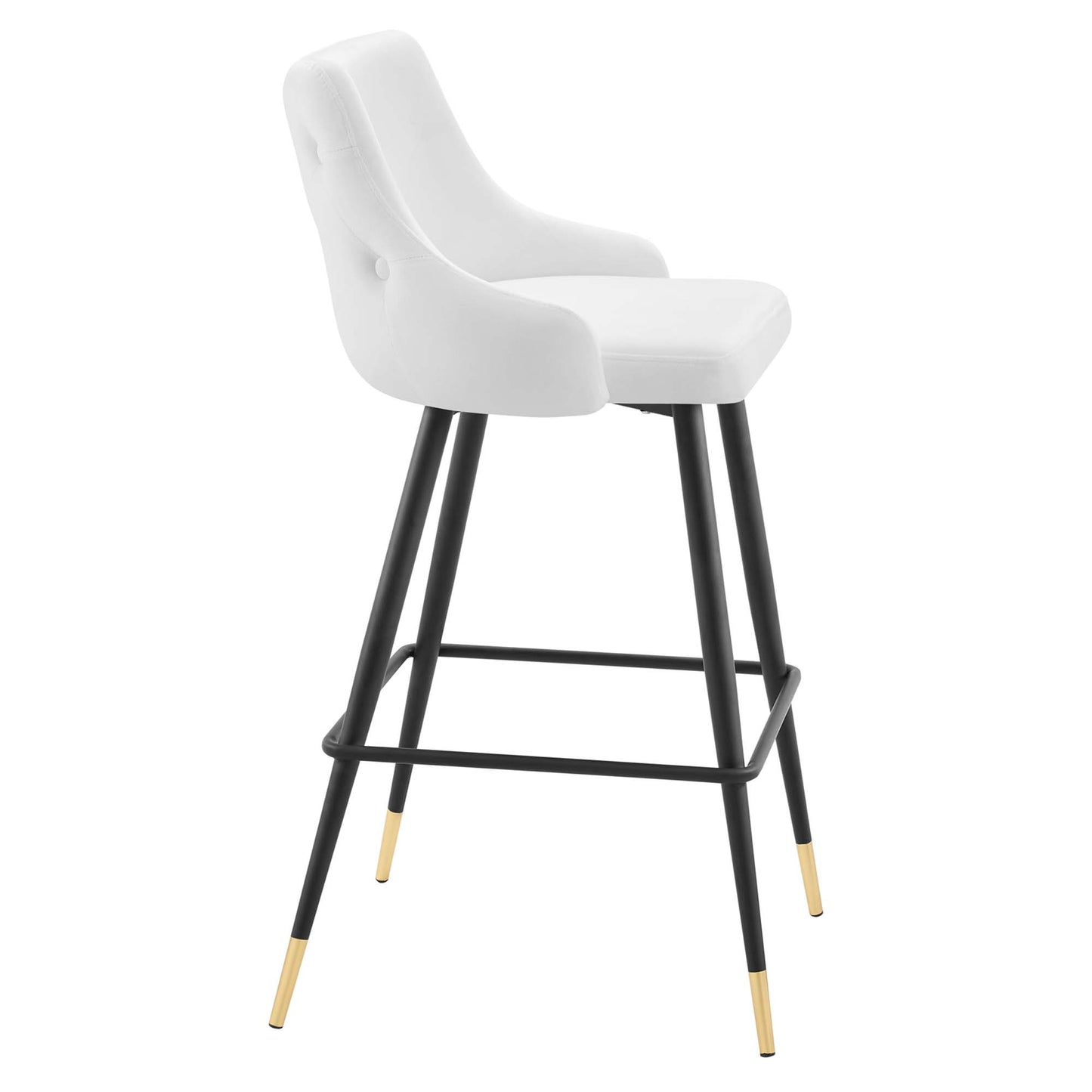 Modway Outlet Adorn Performance Velvet Bar Stool by Modway  Bar and Dining Furniture White - EEI-3909-WHI