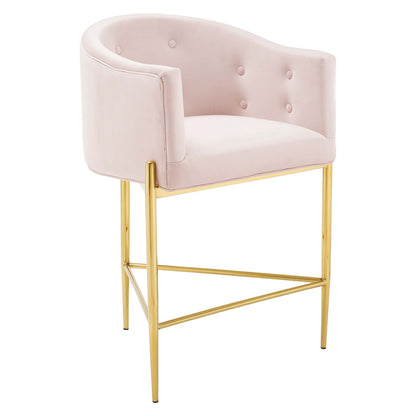 Modway Outlet Savour Tufted Counter Stool by Modway  Bar and Dining Furniture Pink - EEI-3910-PNK