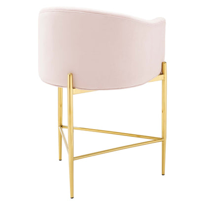 Modway Outlet Savour Tufted Counter Stool by Modway  Bar and Dining Furniture Pink - EEI-3910-PNK