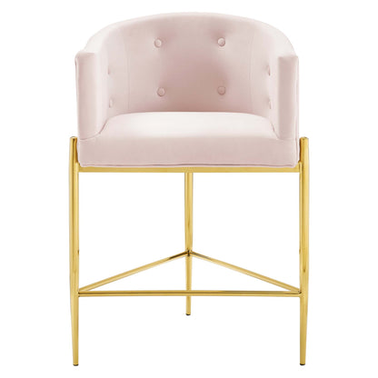 Modway Outlet Savour Tufted Counter Stool by Modway  Bar and Dining Furniture Pink - EEI-3910-PNK