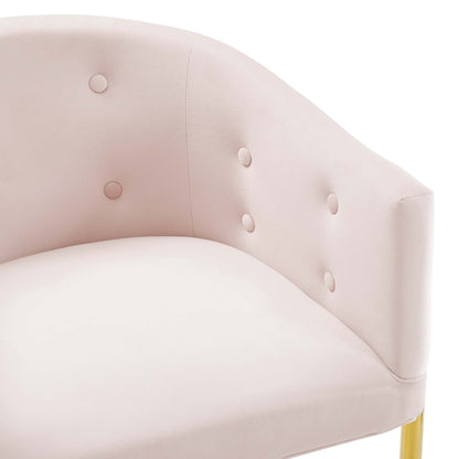 Modway Outlet Savour Tufted Performance Velvet Bar Stool by Modway  Bar and Dining Furniture Pink - EEI-3911-PNK