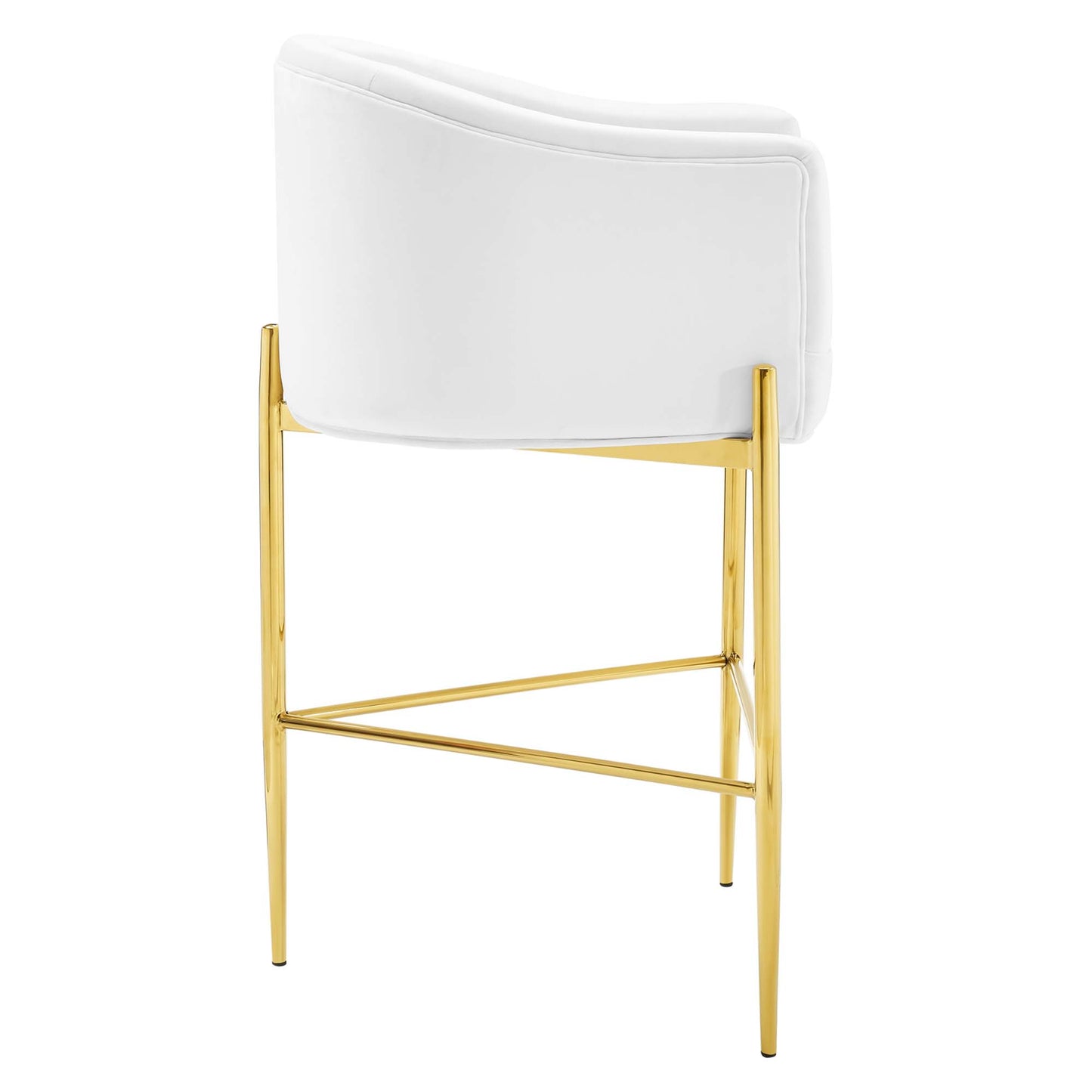 Modway Outlet Savour Tufted Performance Velvet Bar Stool by Modway  Bar and Dining Furniture White - EEI-3911-WHI
