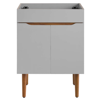 Modway Outlet Harvest 24" Bathroom Vanity Cabinet (Sink Basin Not Included) by Modway  Bathroom Furniture Gray Walnut - EEI-3918-GRY-WAL