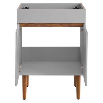 Modway Outlet Harvest 24" Bathroom Vanity Cabinet (Sink Basin Not Included) by Modway  Bathroom Furniture Gray Walnut - EEI-3918-GRY-WAL