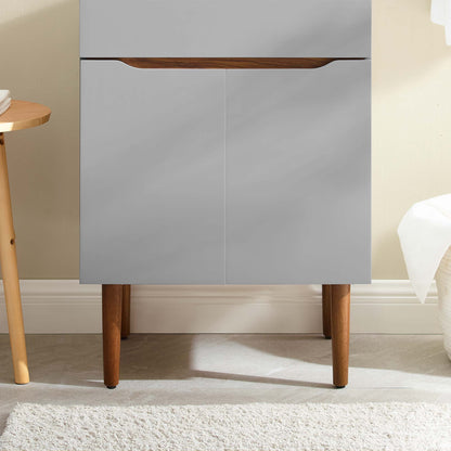 Modway Outlet Harvest 24" Bathroom Vanity Cabinet (Sink Basin Not Included) by Modway  Bathroom Furniture Gray Walnut - EEI-3918-GRY-WAL