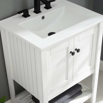 Modway Outlet Prestige 23" Bathroom Vanity Cabinet (Sink Basin Not Included) by Modway  Bathroom Furniture White - EEI-3919-WHI