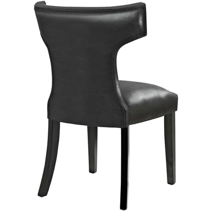 Modway Outlet Curve Dining Chair by Modway  Bar and Dining Furniture Black - EEI-3922-BLK