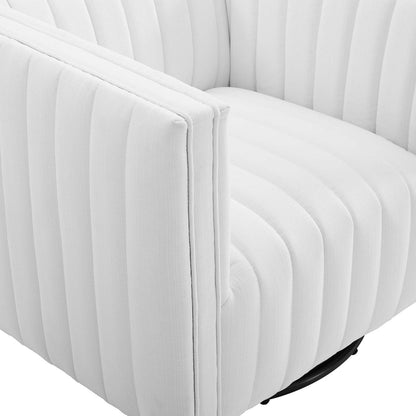 Modway Outlet Conjure Tufted Swivel Upholstered Armchair by Modway  Living Room Furniture White - EEI-3926-WHI