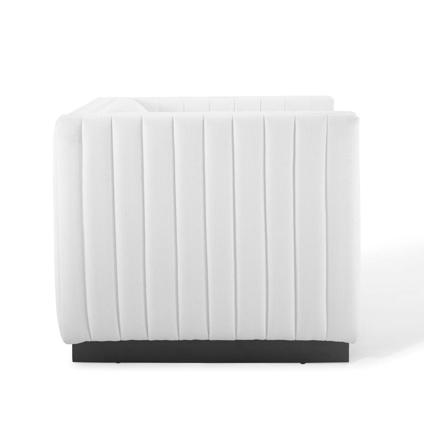 Modway Outlet Conjure Tufted Upholstered Fabric Armchair by Modway  Living Room Furniture White - EEI-3927-WHI