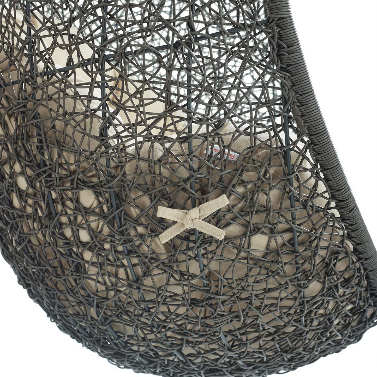 Modway - Hide Outdoor Patio Sunbrella? Swing Chair With Stand by Modway  Outdoor Furniture Daybeds and Lounges Brown - EEI-3929-GRY-BEI