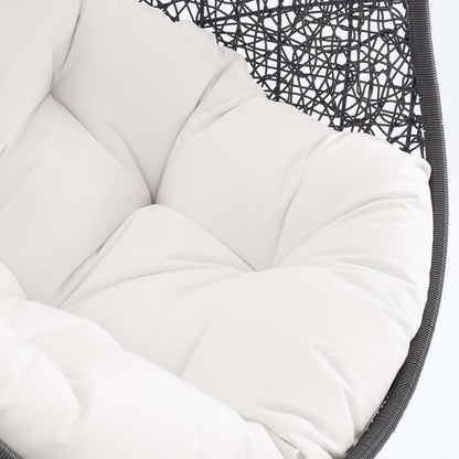 Modway - Hide Outdoor Patio Sunbrella? Swing Chair With Stand by Modway  Outdoor Furniture Daybeds and Lounges White - EEI-3929-GRY-WHI