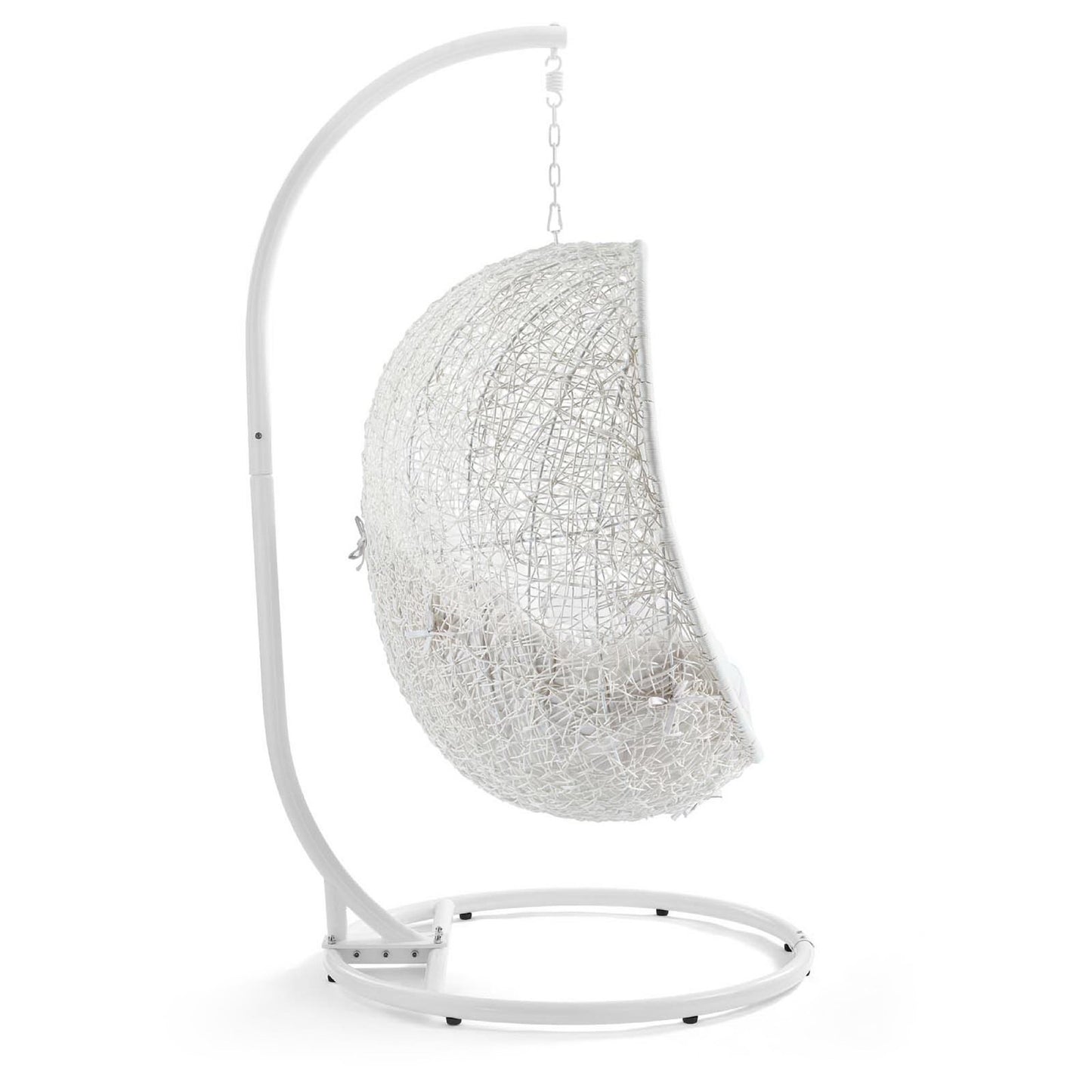 Modway - Hide Outdoor Patio Sunbrella? Swing Chair With Stand by Modway  Outdoor Furniture Daybeds and Lounges White - EEI-3929-WHI-WHI