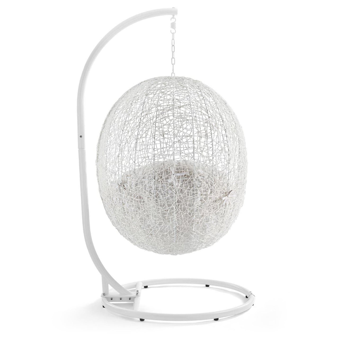 Modway - Hide Outdoor Patio Sunbrella? Swing Chair With Stand by Modway  Outdoor Furniture Daybeds and Lounges White - EEI-3929-WHI-WHI