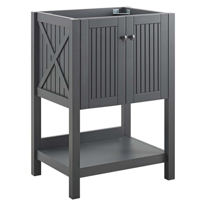 Modway Outlet Steam 23" Bathroom Vanity Cabinet (Sink Basin Not Included) by Modway  Bathroom Furniture Gray - EEI-3942-GRY