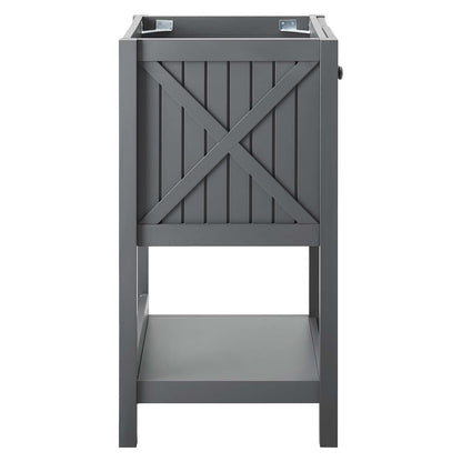 Modway Outlet Steam 23" Bathroom Vanity Cabinet (Sink Basin Not Included) by Modway  Bathroom Furniture Gray - EEI-3942-GRY