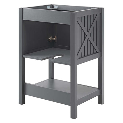 Modway Outlet Steam 23" Bathroom Vanity Cabinet (Sink Basin Not Included) by Modway  Bathroom Furniture Gray - EEI-3942-GRY