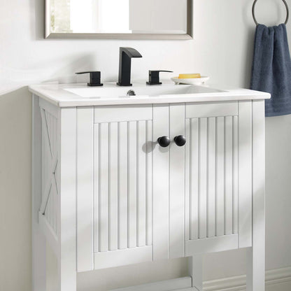 Modway Outlet Steam 23" Bathroom Vanity Cabinet (Sink Basin Not Included) by Modway  Bathroom Furniture White - EEI-3942-WHI