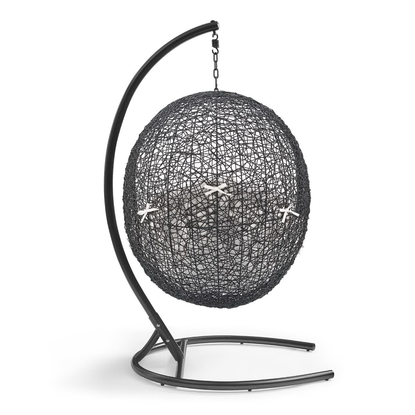 Modway - Encase Sunbrella? Swing Outdoor Patio Lounge Chair by Modway  Outdoor Furniture Daybeds and Lounges White - EEI-3943-BLK-WHI