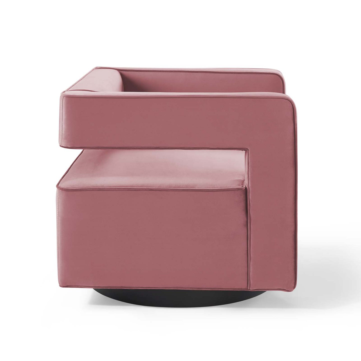 Modway Outlet Booth Performance Velvet Performance Velvet Swivel Armchair by Modway  Living Room Furniture Dusty Rose - EEI-3948-DUS