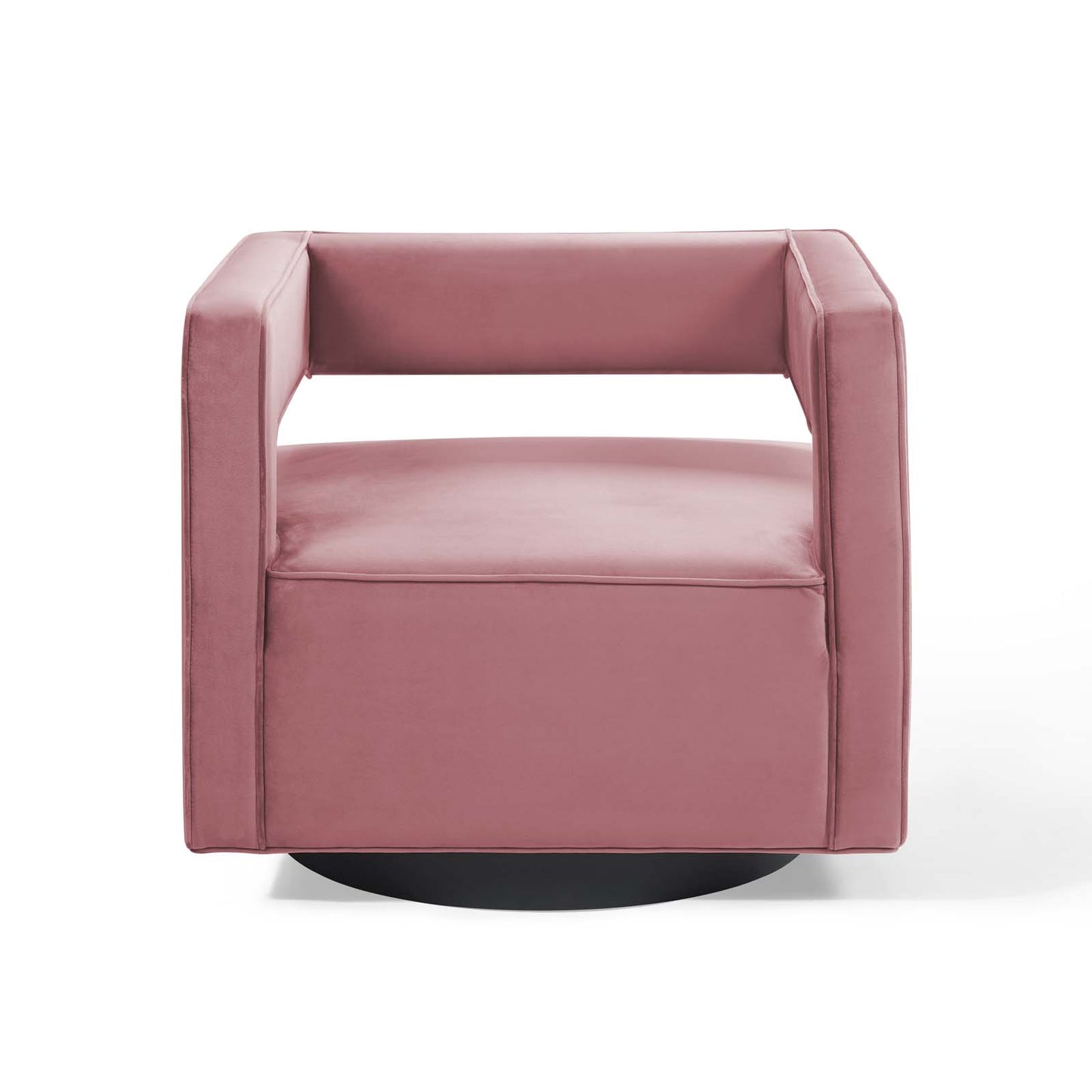 Modway Outlet Booth Performance Velvet Performance Velvet Swivel Armchair by Modway  Living Room Furniture Dusty Rose - EEI-3948-DUS