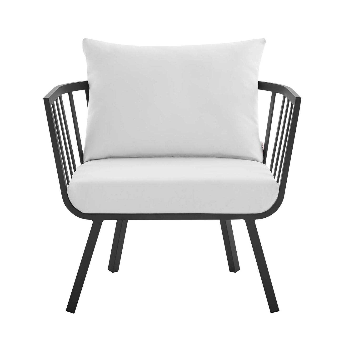Modway - Riverside Outdoor Patio Aluminum Armchair Set of 2 by Modway  Outdoor Furniture Sofa Sectionals White - EEI-3960-SLA-WHI