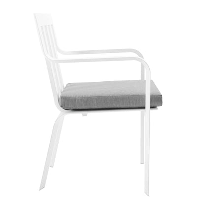 Modway Outlet Baxley Outdoor Patio Aluminum Armchair Set of 2 by Modway  Outdoor Furniture Furniture White Gray - EEI-3961-WHI-GRY