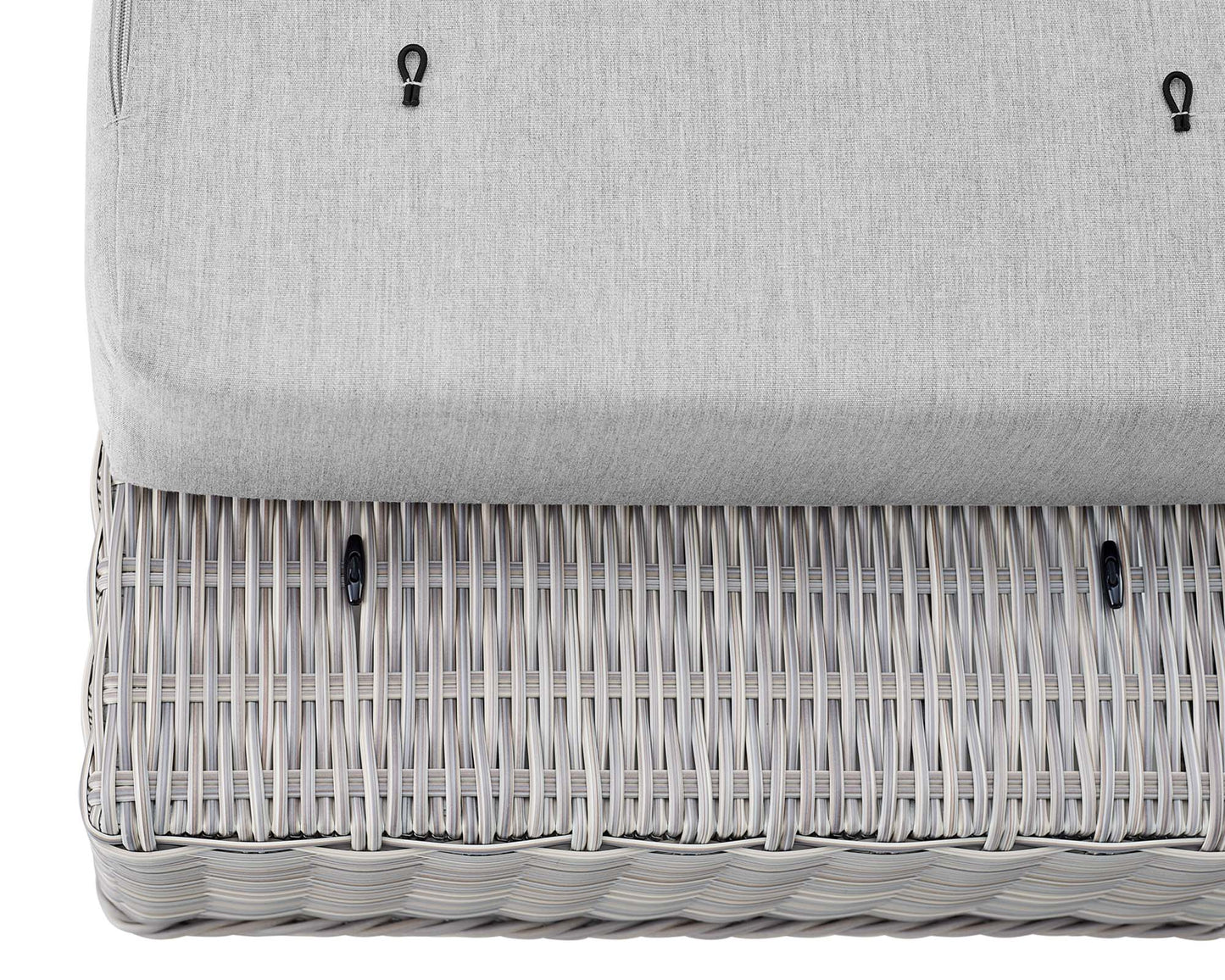 Modway Outlet Conway Sunbrella? Outdoor Patio Wicker Rattan Ottoman by Modway  Outdoor Furniture Furniture Light Gray Gray - EEI-3971-LGR-GRY